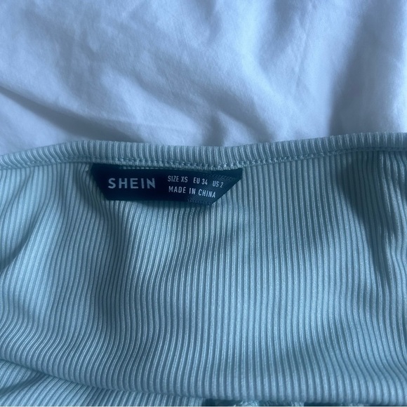 3/$20 SHEIN Sage Green Vacation Halter Top - Picture 4 of 4
